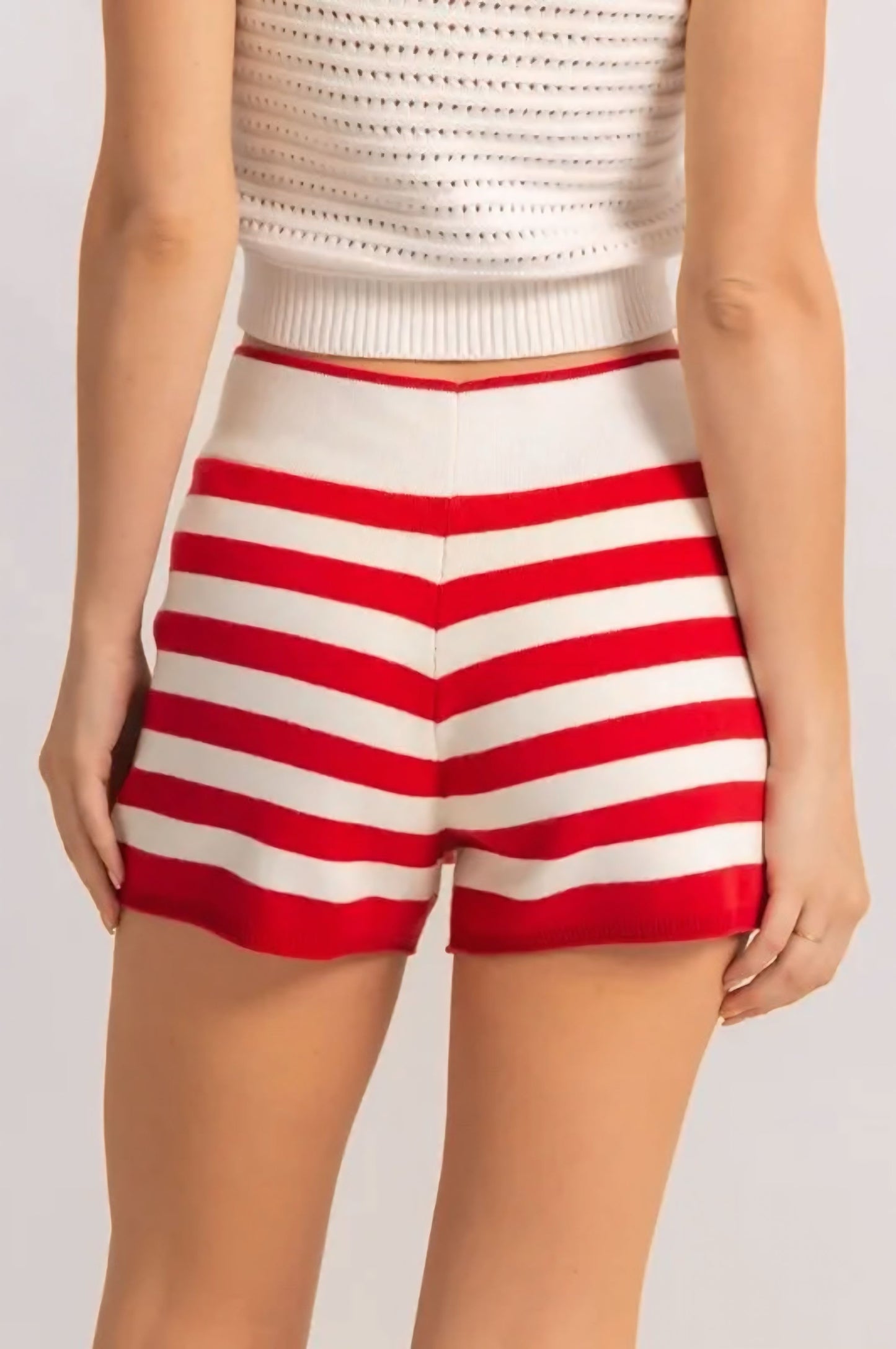 Striped Knit Shorts