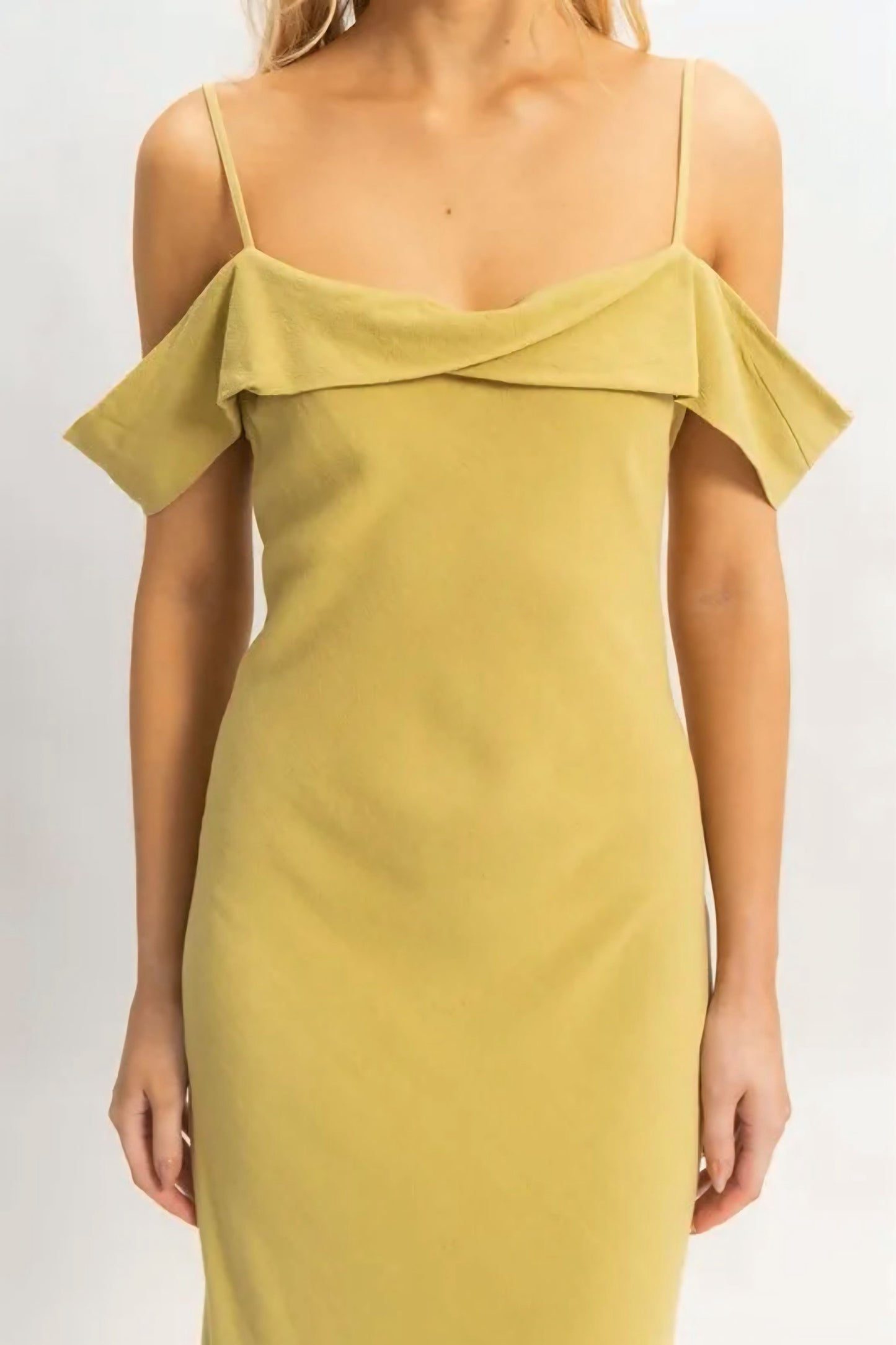Matcha Flattering Fit Cami Maxi Dress