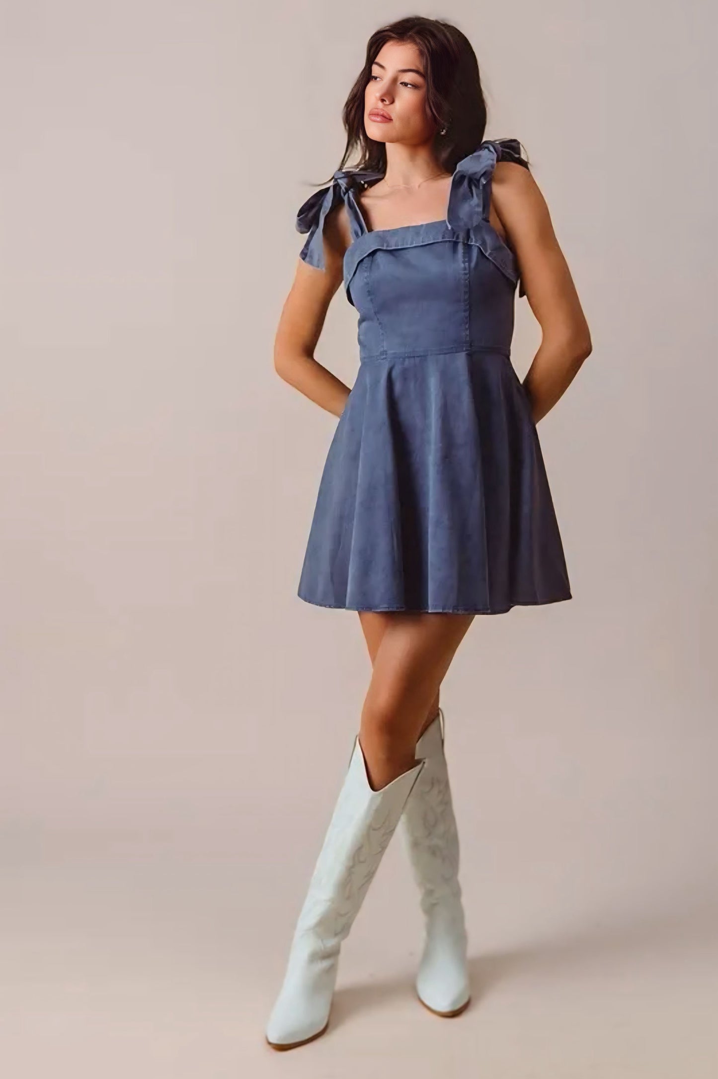 Fit and Flare Washed Gameday Dress