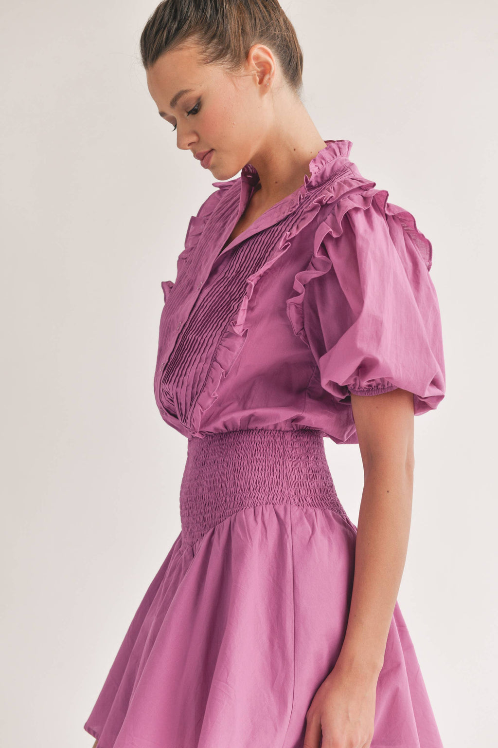 The Poplin Dress - Mauve