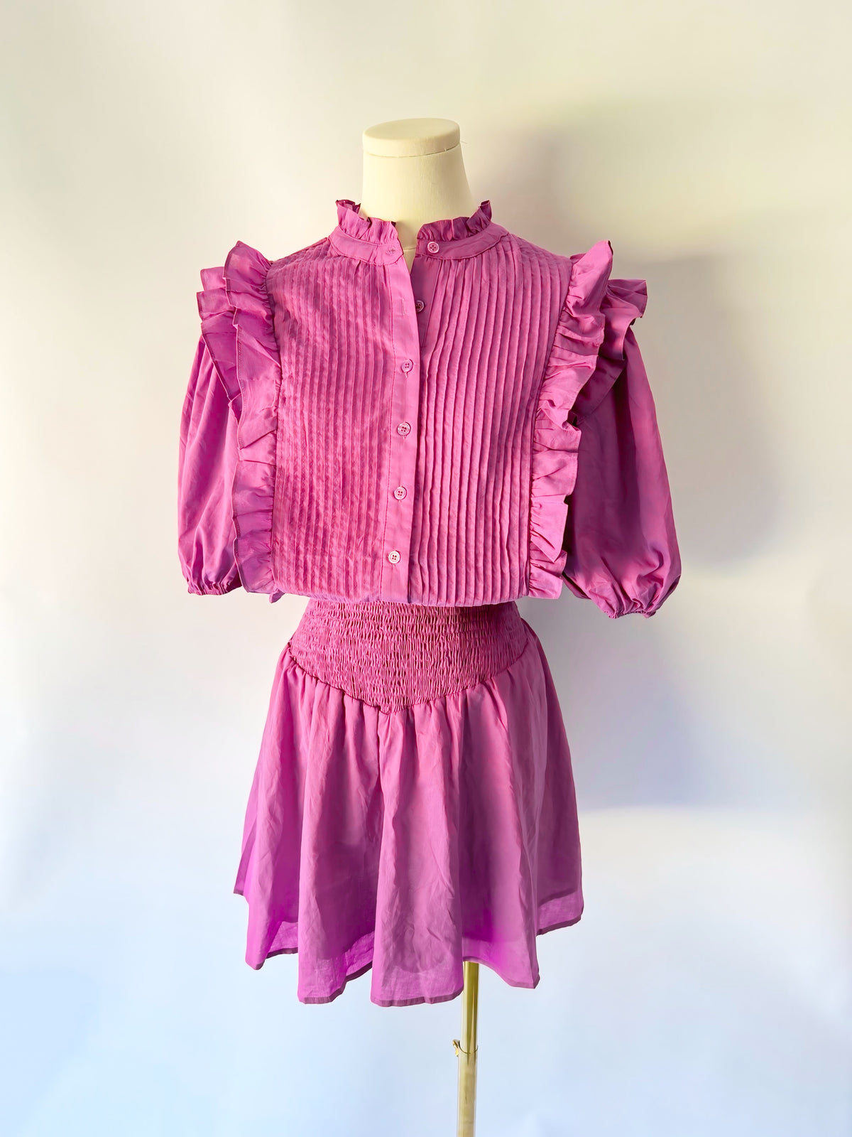 The Poplin Dress - Mauve