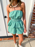 Game Day Green Shorts Set