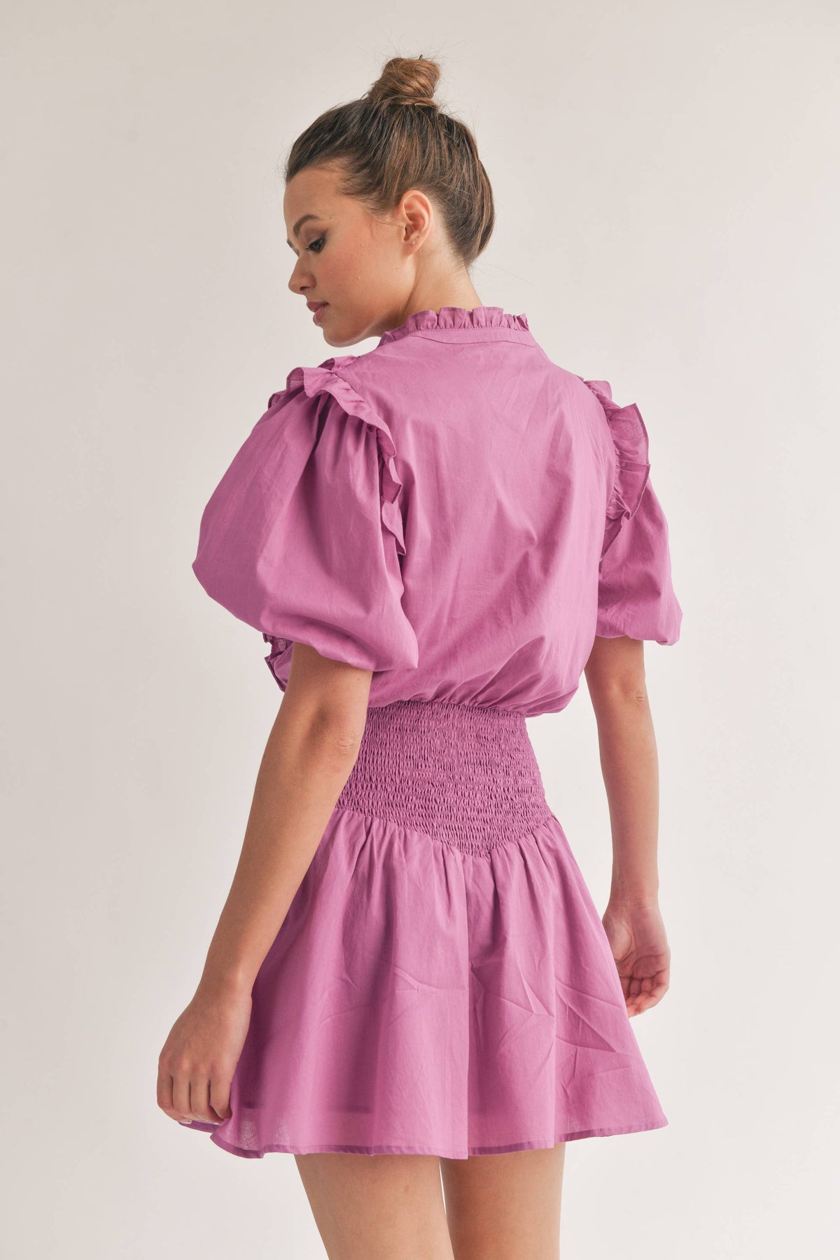 The Poplin Dress - Mauve